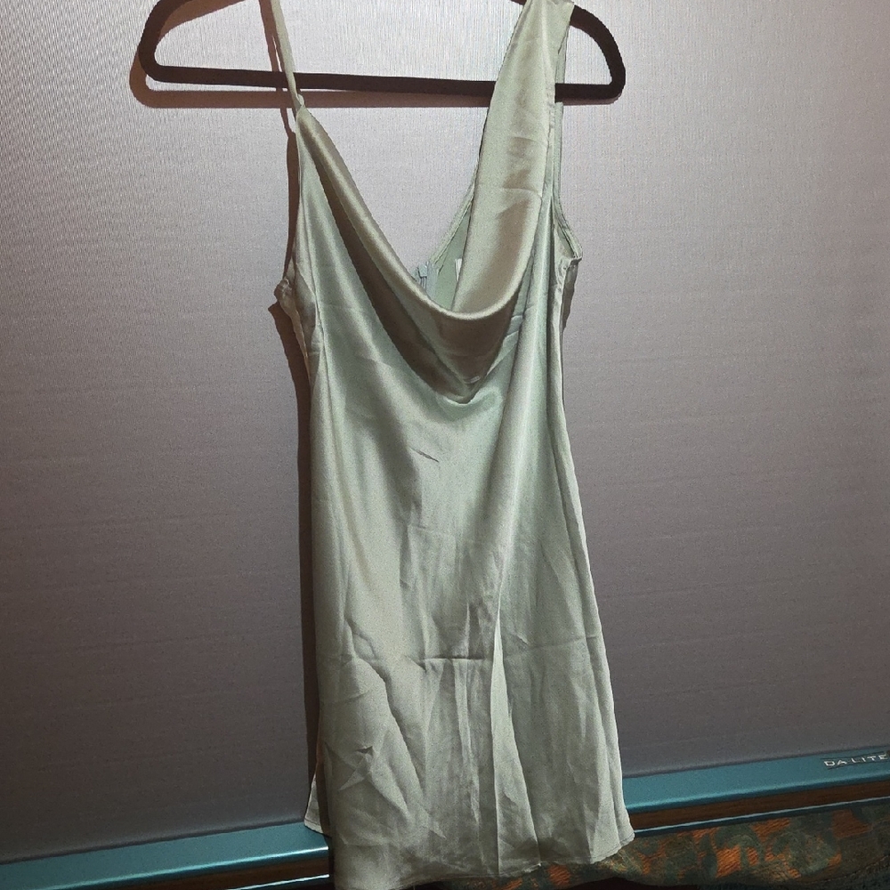 Hello Molly Satin Sage Dress